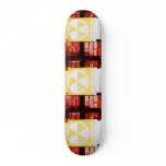 Retro Fallout Shelter Urban Grunge Skateboard