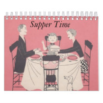 Retro Family Calendar with captions
