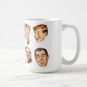 Retro Family Illustration Drinking Mug
