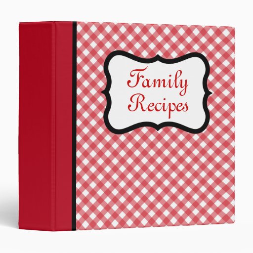 Retro Family Recipe Binder