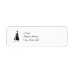 Retro Fashionista Return Address Labels