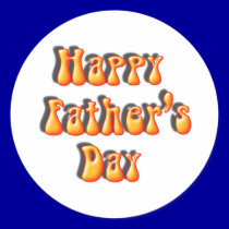 Retro Father's Day Text stickers