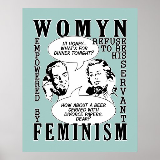 Retro Feminist Humor Poster Zazzle