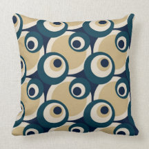 Retro Fifties Abstract Art Pillow