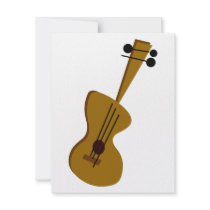 Retro Fifties Guitar invitations