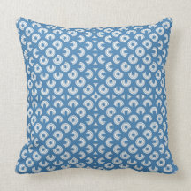 Retro Fifties Seamless Pattern Art Design Pillow