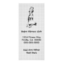 Retro Fitness B/W Rack Card Template