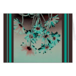 retro floral greeting cards
