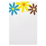 Retro floral design stationery