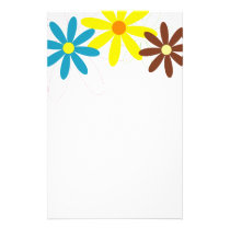 Retro floral design stationery stationery