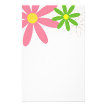 Retro floral design stationery stationery