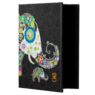 Retro Floral Elephant Design Powis iPad Air 2 Case