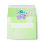 Retro Floral Grunge Envelope
