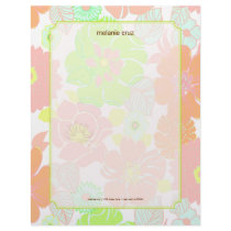 Retro Floral - letterhead..