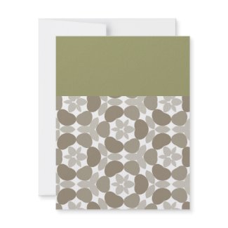 retro floral pattern invitation