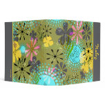 Retro Floral Personalized Avery Binder~ 2 inch