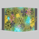 Retro Floral Personalized Avery Binder~ 2 inch binders