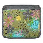 Retro Floral Rickshaw iPad Sleeve