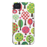 Retro flower apple butterfly pattern iphone case Case-Mate iPhone 4 cases