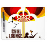 Retro Flower Chill Lounge Dry Erase Board