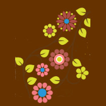 Retro Flower Pattern Shirt by Carennedy Retro Flower Pattern Shirt