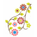 Retro Flower Pattern Shirt