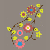 Retro Flower Pattern Shirt