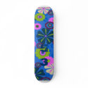 Retro Flower Skateboard by textile1 Retro Flower Skateboard