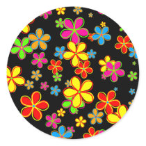 Retro Flower Wallpaper Sticker