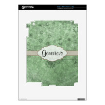 Retro Flowers and Butterflies Aqua.png iPad 2 Decals