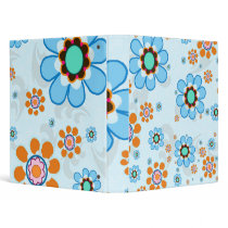 RETRO FLOWERS binders by bd5178 RETRO FLOWERS binders