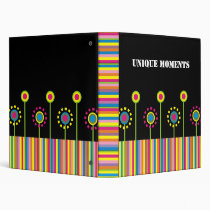 Retro Flowers Binder