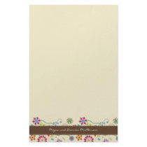 Retro Flowers · Brown · Stationery by CSWedding Retro Flowers · Brown · Stationery