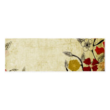 Retro flowers Business Card