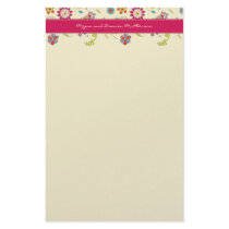 Retro Flowers · Cerise · Stationery by CSWedding Retro Flowers · Cerise · Stationery