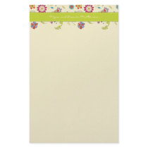 Retro Flowers · Green · Stationery by CSWedding Retro Flowers · Green · Stationery