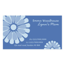 Retro Flowers Mommy Business Card