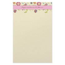 Retro Flowers · Pink · Stationery by CSWedding Retro Flowers · Pink · Stationery