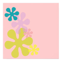 retro flowers posters