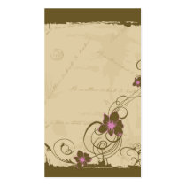 Retro flowers Profile Card profile cards