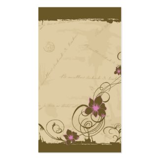 Retro flowers Profile Card profilecard