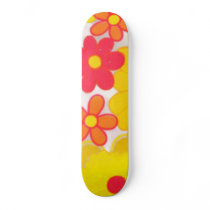 Retro Flowers Skateboard