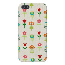 Retro folk flower pattern covers for iPhone 5