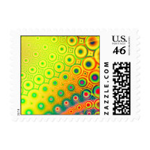 Retro · Fractal Art · Yellow Stamp