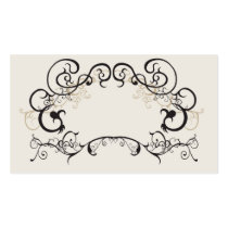 Retro frame Profile Card business cards