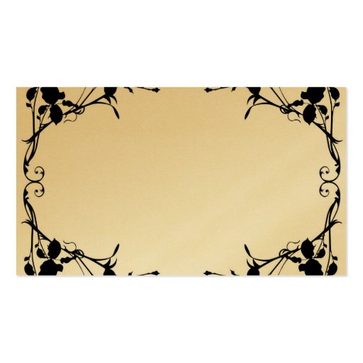 Retro frame Profile Card Business Cards (front side)