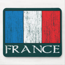 Retro France Flag mousepad