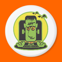 retro frankenstein design magnets