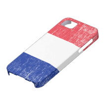 Retro French Flag iPhone 5 Case