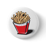 retro french fries design buttons